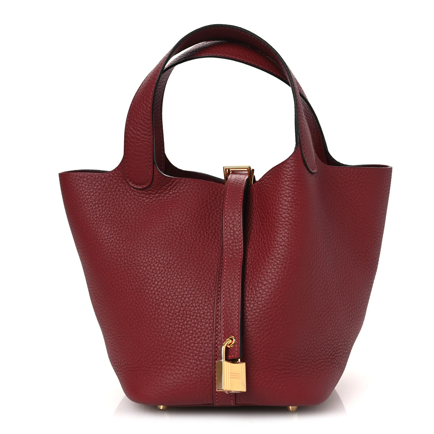 Hermes Taurillon Clemence Picotin Lock 18 PM Rouge H 1846716 | FASHIONPHILE (US)