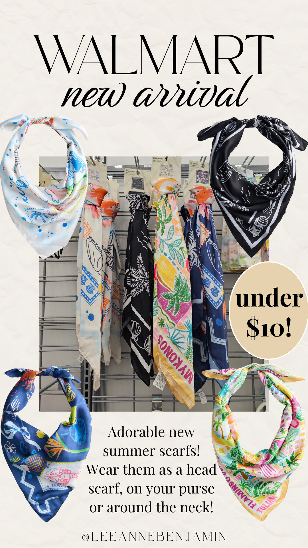 New summer scarf arrival at Walmart! So cute for the summer! 

 #LTKootd #LTKSwim #LTKTravel