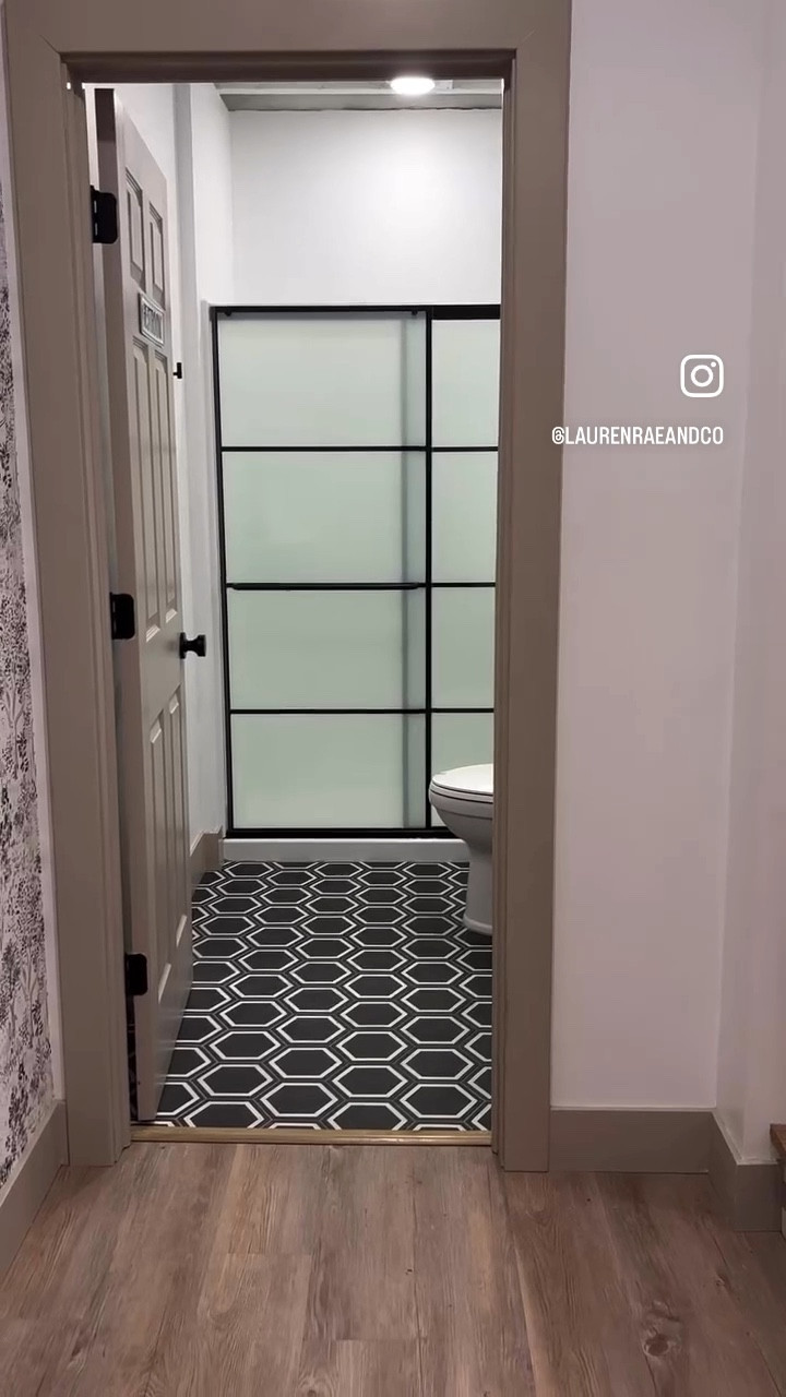 Our basement bath with updated shower door!

#LTKHome