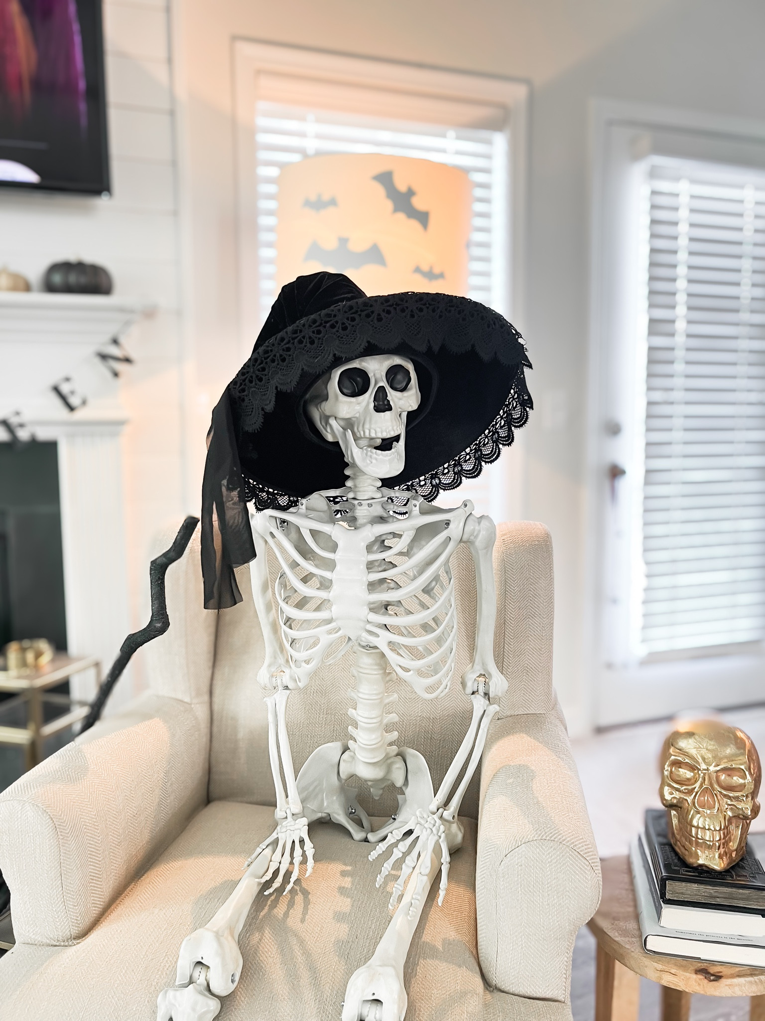 Halloween Home Decor. Halloween Home. Life size skeleton. 

#LTKHalloween #LTKSeasonal #LTKhome