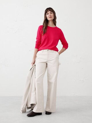 Forever Crew-Neck Sweater | Banana Republic Factory