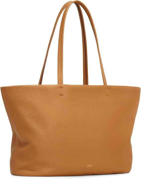 Kattee Genuine Leather Tote Bags for Women 2025, Soft Shoulder Purses and Handbags Zipper Totes E... | Amazon (US)