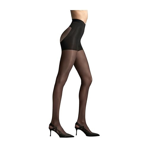 L'eggs Women's 360 Degree Contour Shaping Tights for Sculpted Style and Comfort, Black Sheer, XX-Large | Amazon (US)