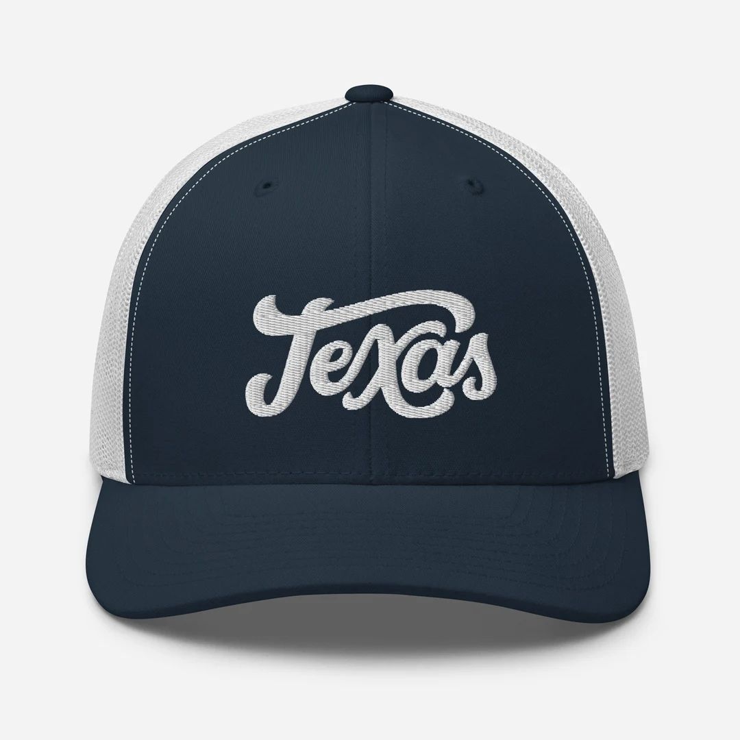 Texas Trucker Hat Embroidered Snapback Texas Cap - Etsy | Etsy (US)