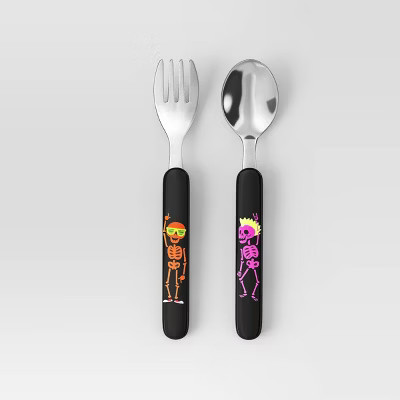 2pc Halloween Skeletons Flatwear Set Black - Hyde & EEK! Boutique™ | Target