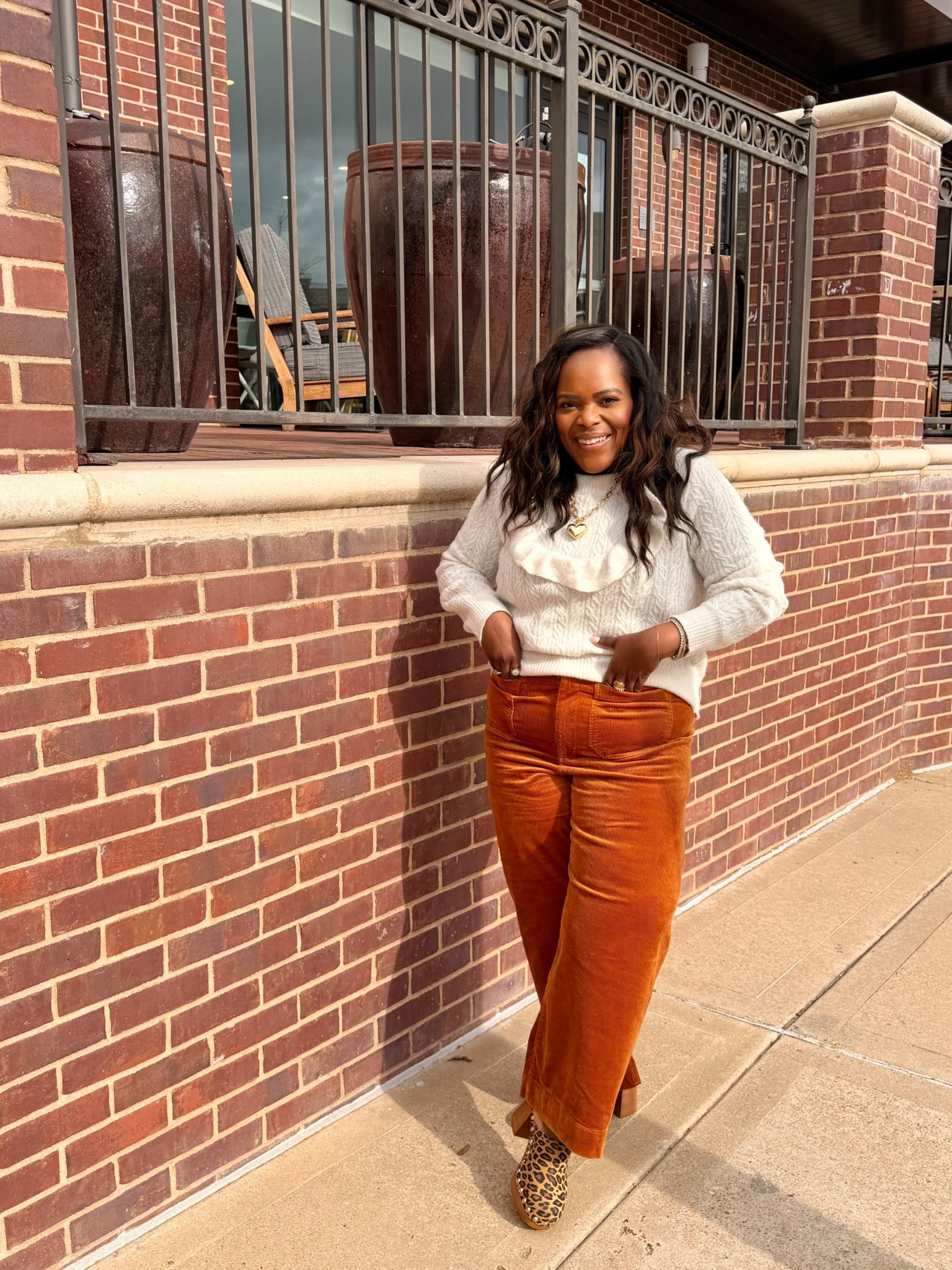 Casual ootd / winter outfit / Anthropologie Colette wide leg / leopard print clog shoes / old navy sweater 

#LTKSaleAlert #LTKMidsize #LTKootd
