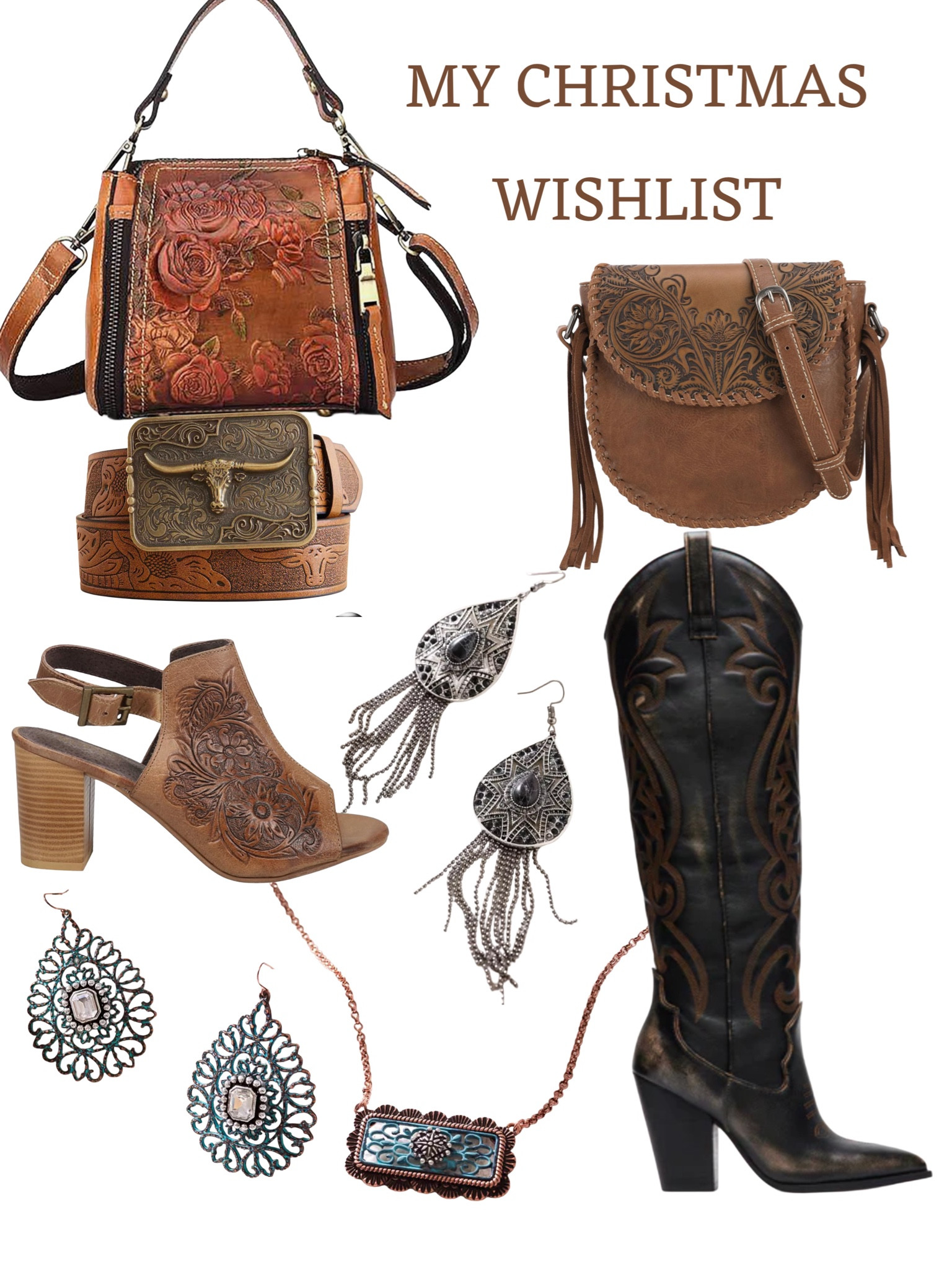 My Christmas wishlist! Things I’m loving! Tooled leather and western style jewelry 



#LTKGiftGuide #LTKCyberWeek #LTKHoliday