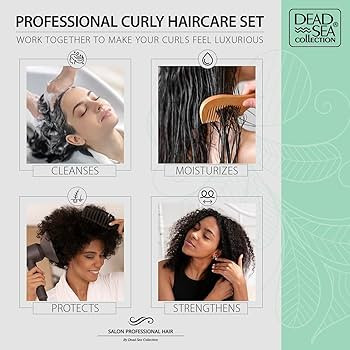 Dead Sea Collection Shampoo and Conditioner Set for Curly Hair - Pure Dead Sea Minerals, Avocado ... | Amazon (US)