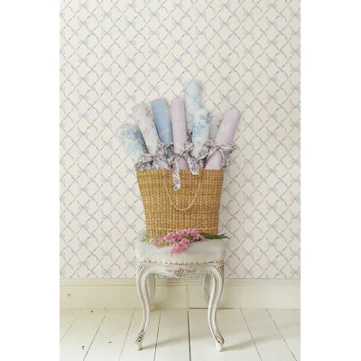 LoveShackFancy Baby Bow Self-Adhesive Wallpaper | Wayfair North America
