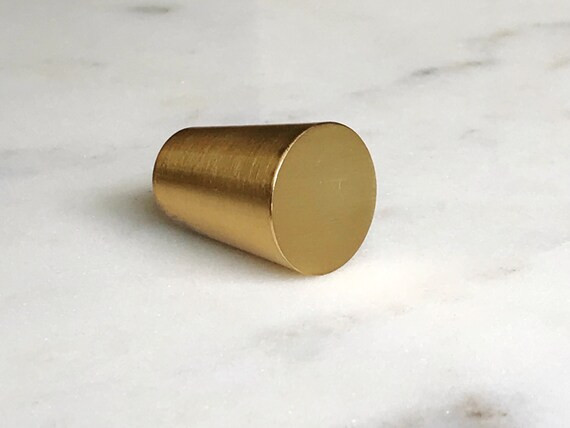 Brass Cabinet Knob "MCM 02" Mid-Century Modern Cone Knob | Etsy (US)