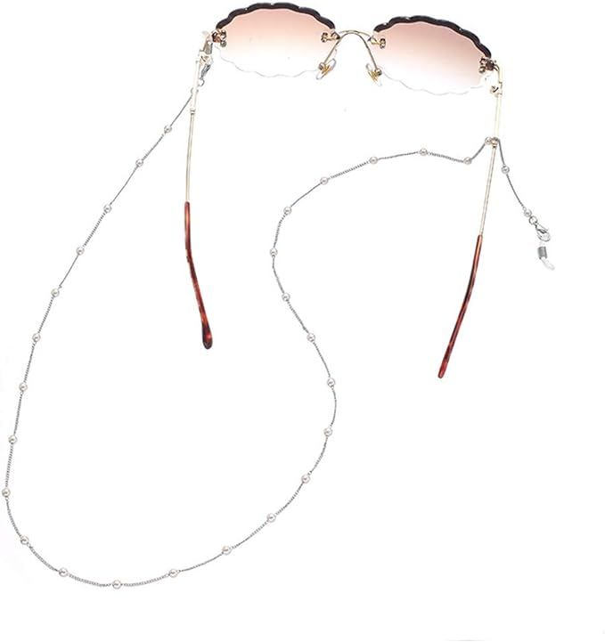 Pearl Eyeglass Chains Glasses Reading Eyeglasses Holder Strap Cords Lanyards - Eyewear Retainer f... | Amazon (US)