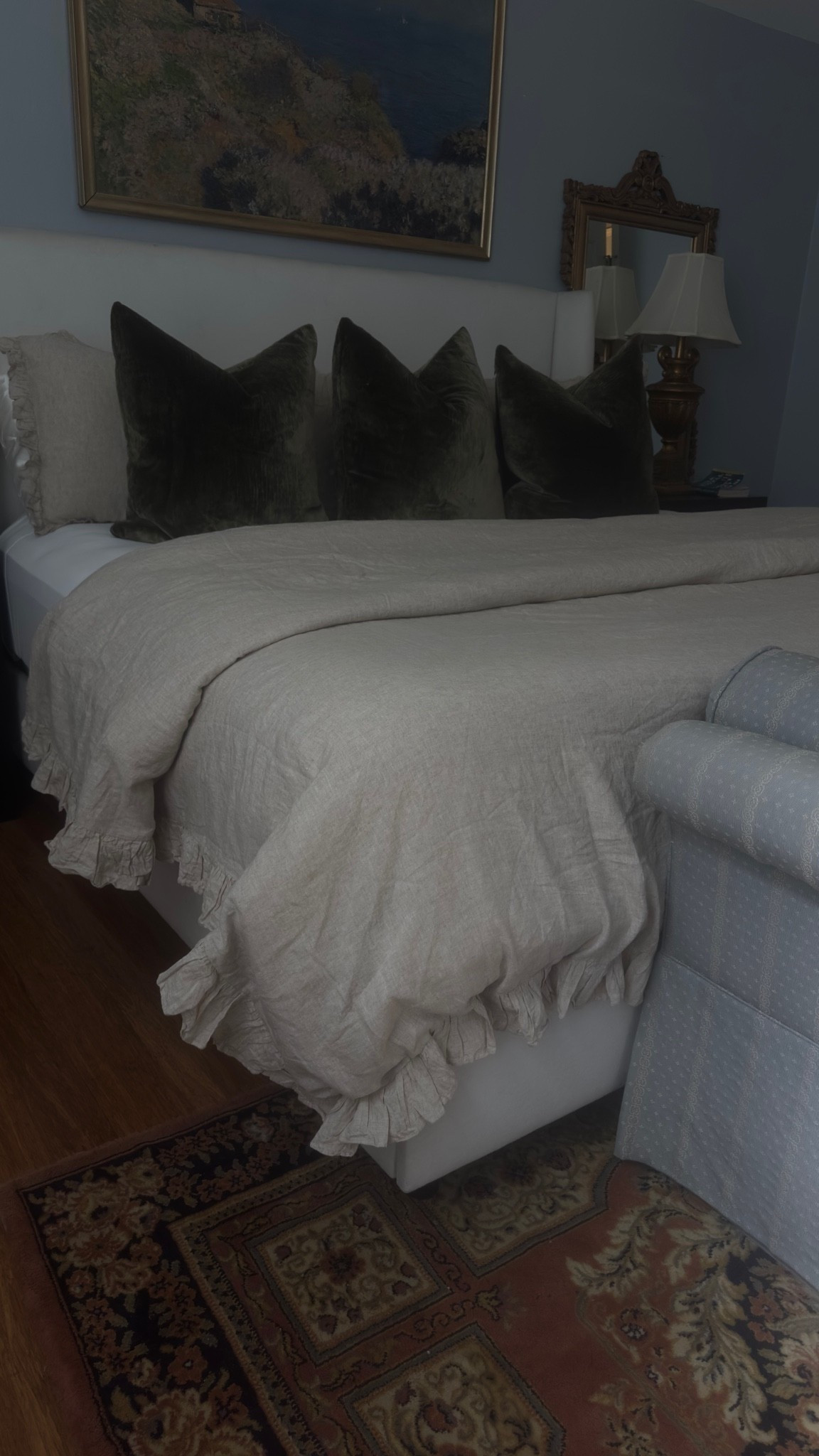 I got this ruffled linen duvet cover on a whim and I ended up loving it! It comes with ruffled pillow covers as well. Also, these are the best sheets on the planet. So soft and cooling and wonderful! 

Home, home decor, bedroom decor, viral sheets, cooling sheets

#LTKHome #LTKmorningroutine