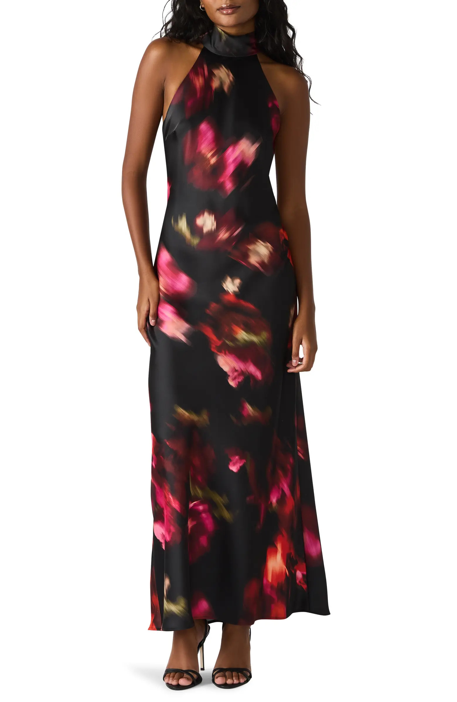 Lara Satin Bias Cut Maxi Dress | Nordstrom