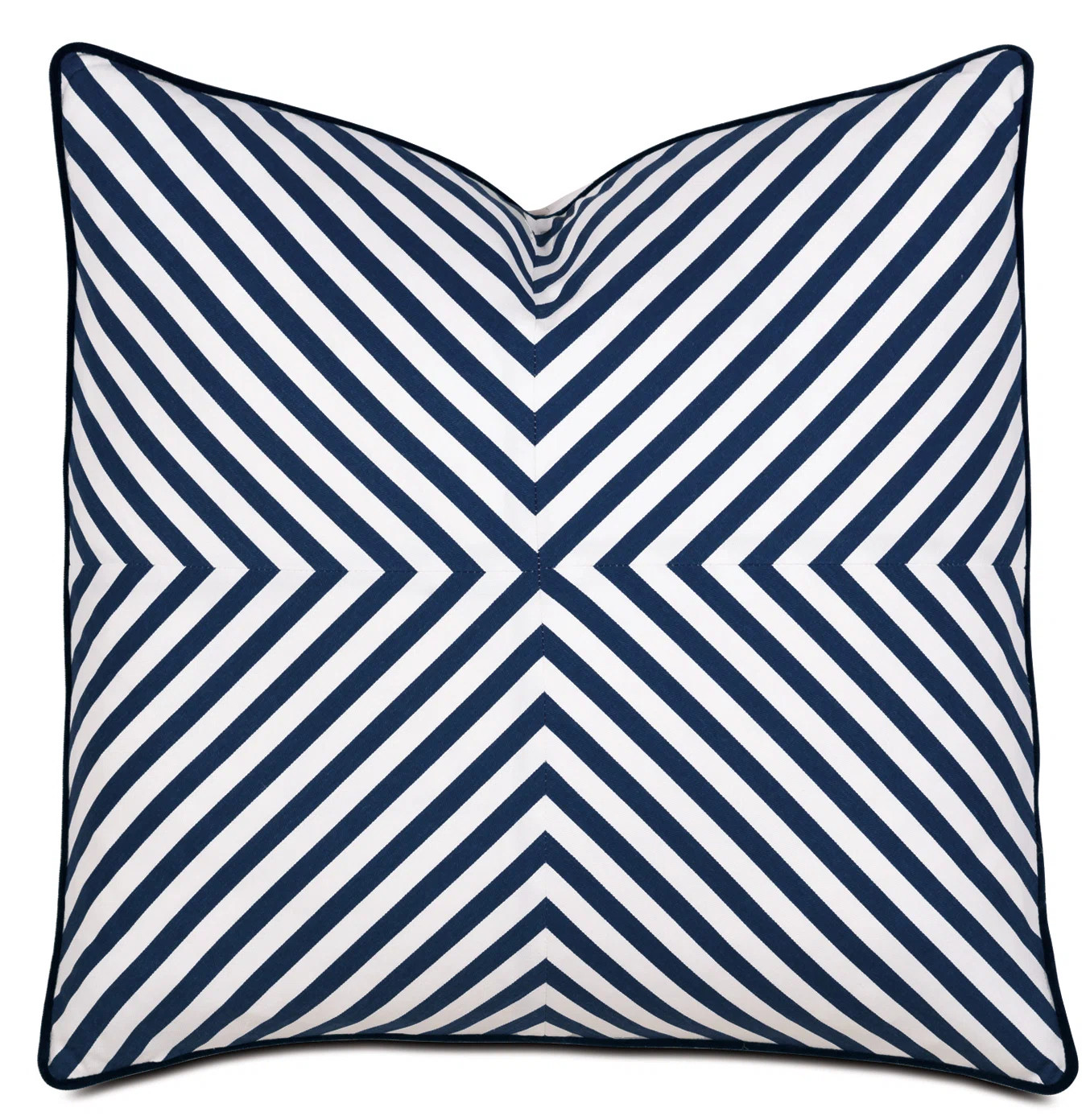 Alvin by Barclay Buteras Mitered Stripe Cotton Pillow Cover & Insert | Wayfair North America