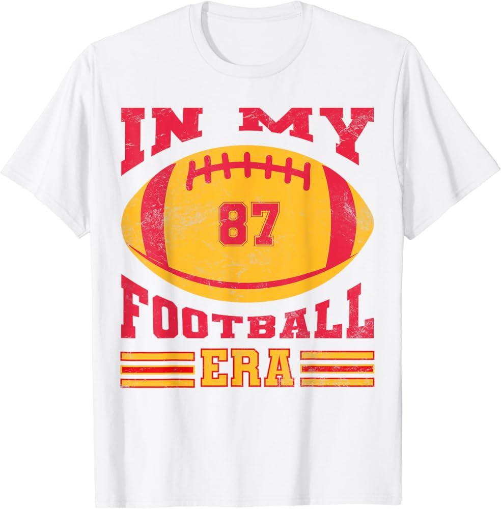 In My Football Era American Football Ball T-Shirt | Amazon (US)