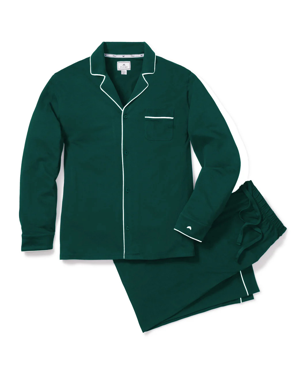 Luxe Pima Men's Evergreen Pajama Set | Petite Plume