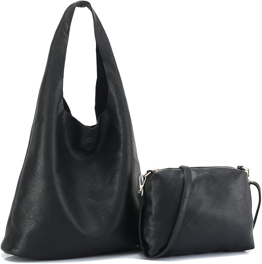 Hobo Handbags for women Crossbody Bags PU Leather Top Handle Shoulder Bags Fashion Tote Bag Large... | Amazon (US)