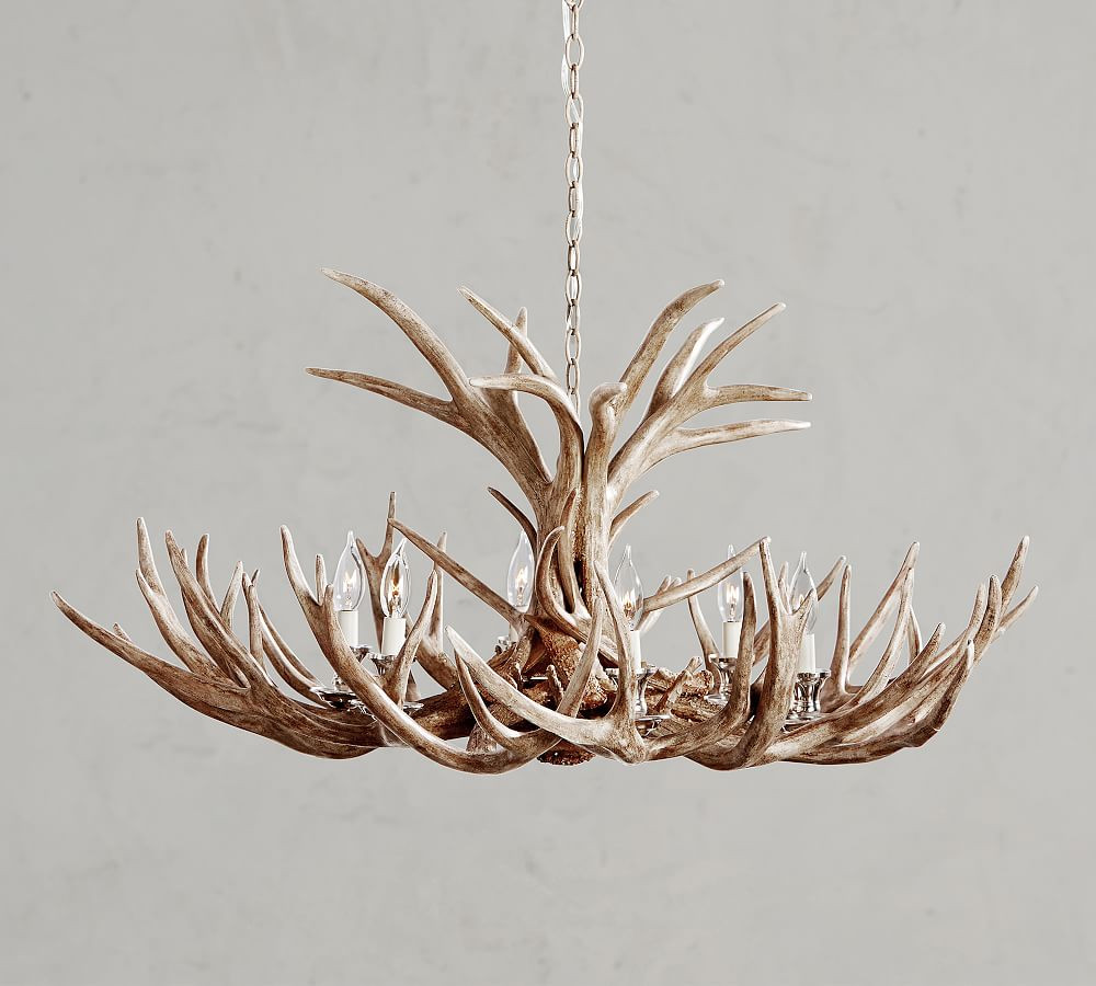 Faux Antler Chandelier | Pottery Barn (US)