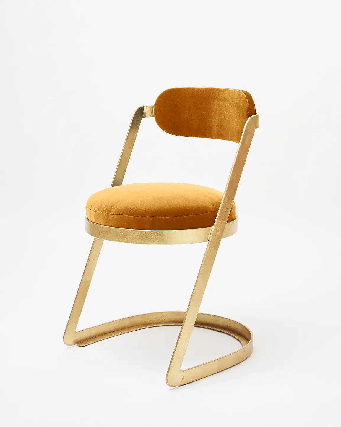 Luxe Saffron Yellow Velvet Chair | Oliver Bonas | Oliver Bonas (Global)
