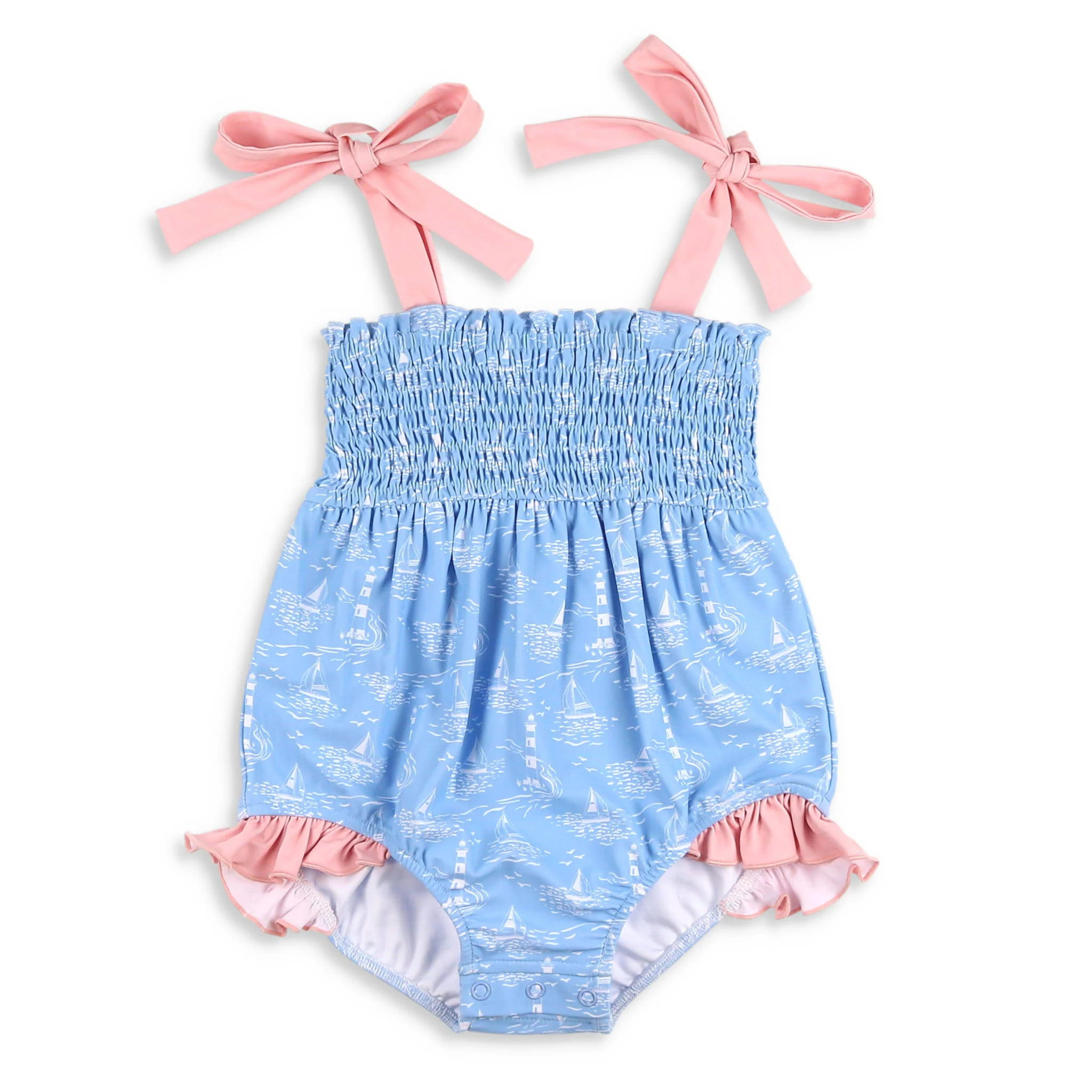 Girls Morris Island Bubble Suit - Shrimp and Grits Kids | Shrimp and Grits Kids