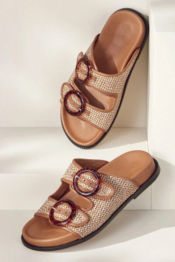 Reina Raffia Slides | Soft Surroundings