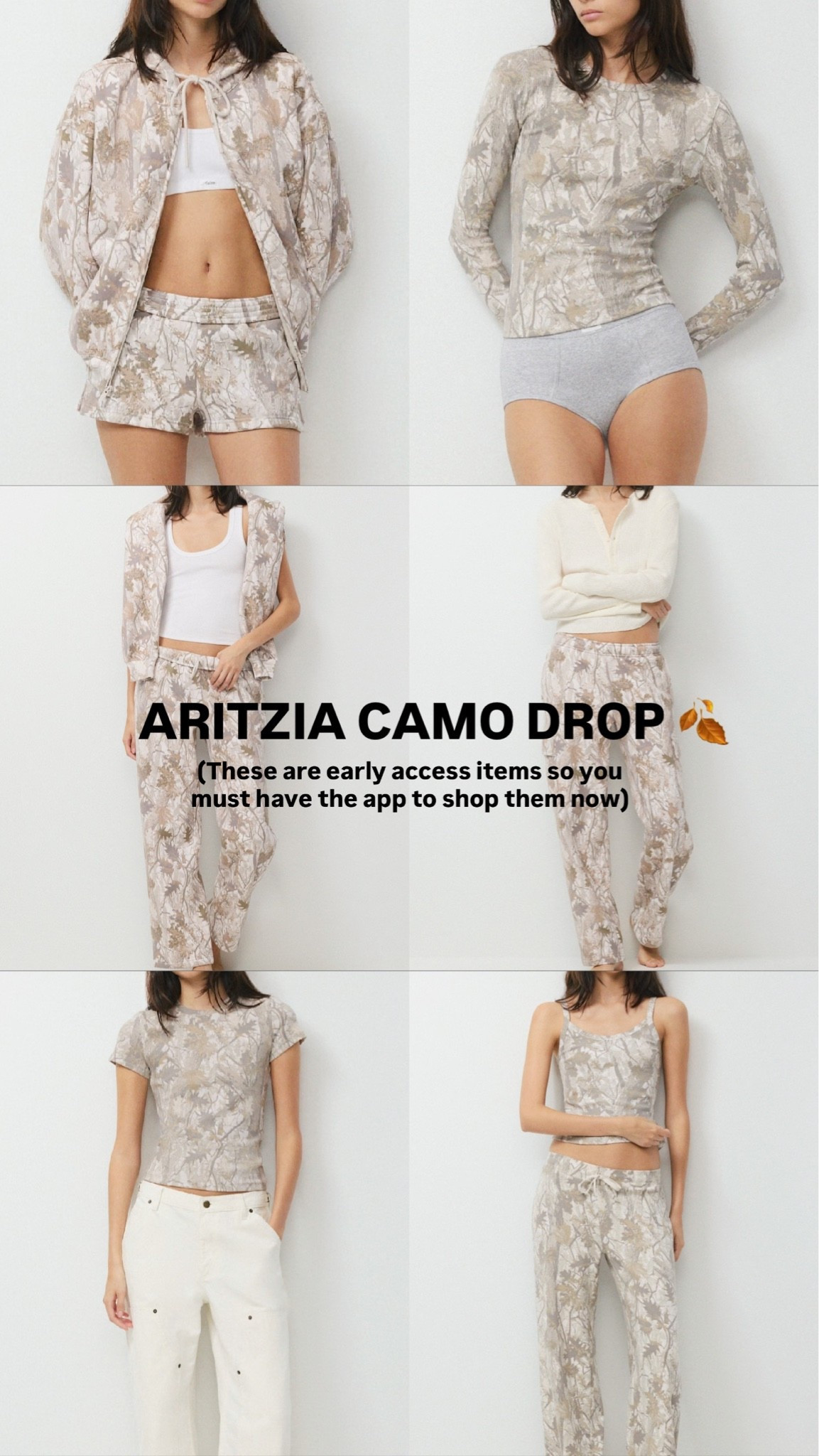 OK… this is literally the PERFECT camo. 🤎 I’m so obsessed with this shade and already know I’m going to have a hard time not buying it all. 😂 I can't wait to share everything I picked up with you girls soon!

I’ll have everything linked on my LTK. These are early access items, so you’ll need the app to shop them today. If you don’t have the app, they’ll be available to shop tomorrow.

@Aritzia