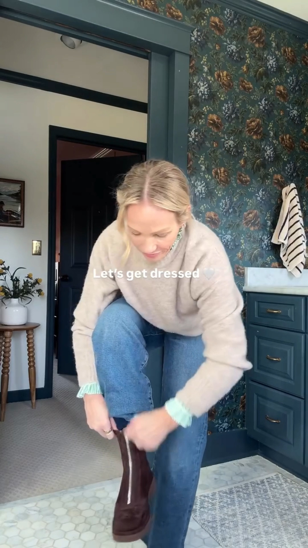 zip front boots are now under $100 with code EXTRA, fit true to size ~ Few sizes left & more colors in my Madewell cloudsoft sweater, wearing my regular sizes small ~ adore this Boden frill detail green stripe top to wear as a layer or on its own, wearing my regular size 4 ~ agolde Harper crop jeans are favorite I wear multiple times a week (fit true to size) ~ Clare V Moyen Messenger in evergreen ~ Merit flush balm on lips & cheeks in LeBonBon ~ eby high waist underwear size up to medium ~ xo, Claire

#LTKSaleAlert #LTKootd #LTKgrwm