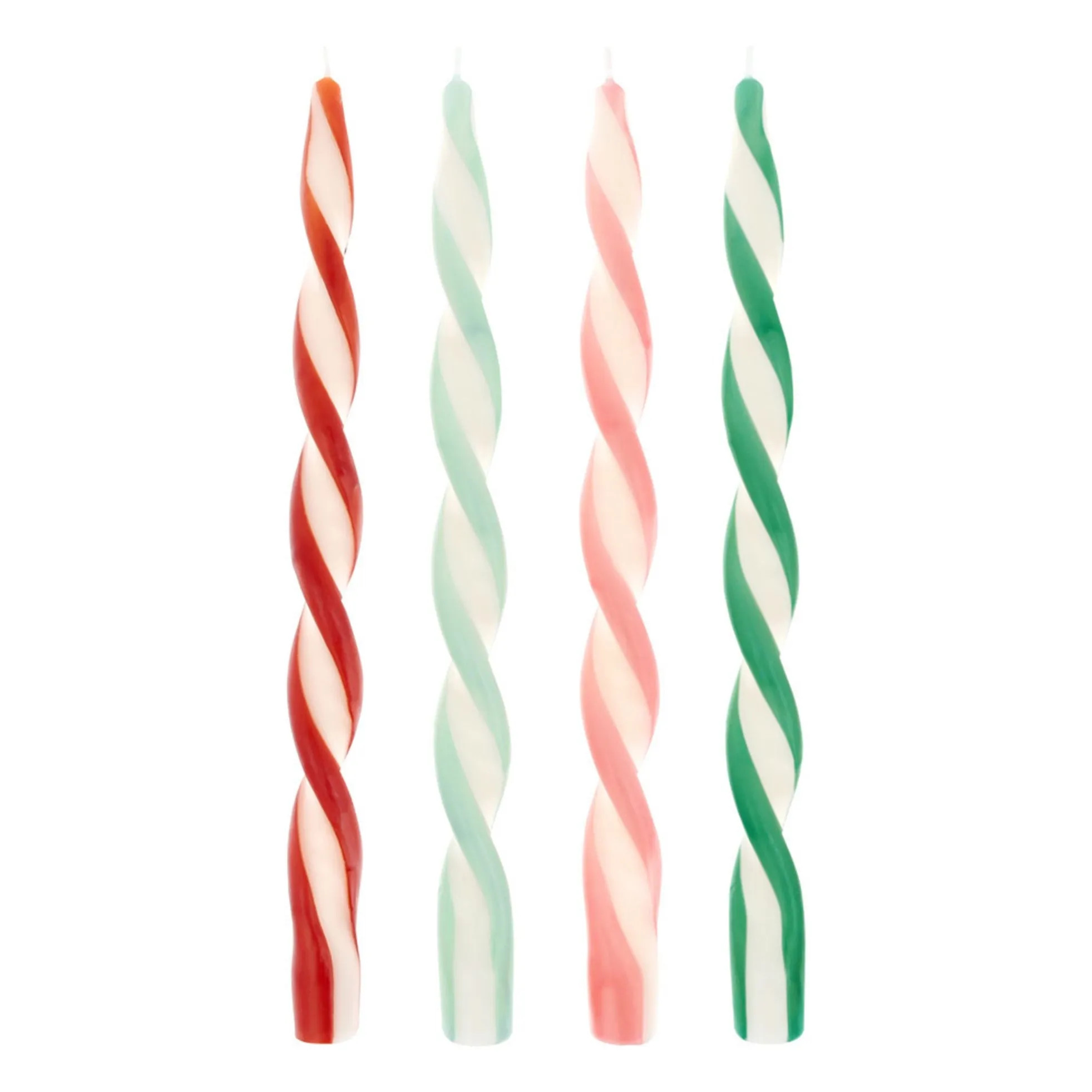 Assorted twisted candles - Set of 4 | Smallable