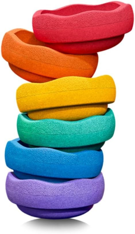 Stapelstein® – Rainbow I Stepping Stones for Children I 6 Colorful Motor Skills Toys – for I... | Amazon (US)