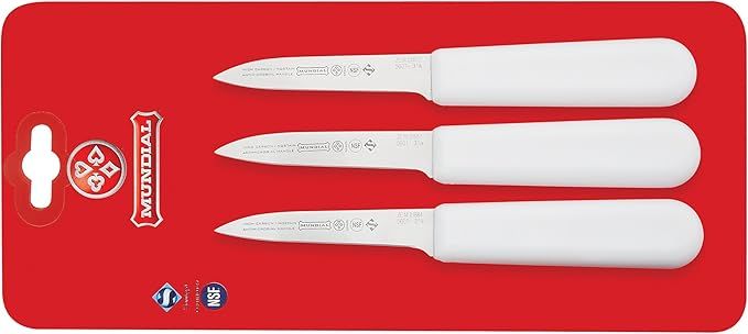 Mundial SCW5601-3 1/4 3-1/4-Inch Paring Knife Collection, Set of 3, White | Amazon (US)