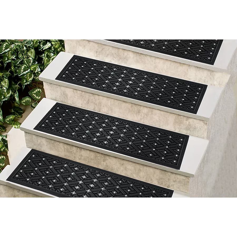 Project Source Rug Pad Selections Needle punch Black 10-in x 30-in Rectangular Indoor/Outdoor Tre... | Lowe's