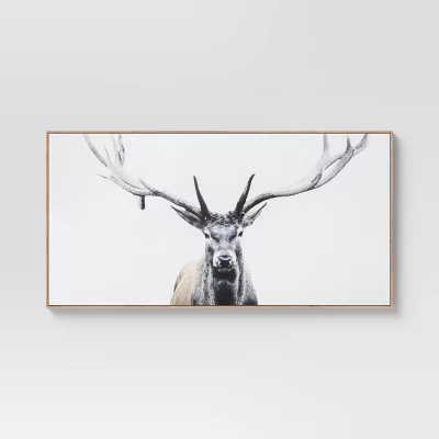 47" x 24" Deer Framed Wall Canvas - Threshold™ | Target