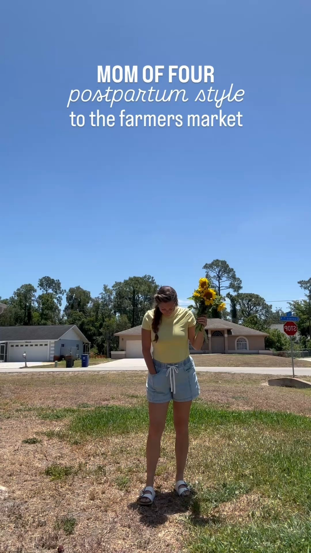 Super fun outfit to hit the farmers market while I try to find my style post partum with some new clothes with a focus on comfort + being able to chase toddlers  

#LTKFamily