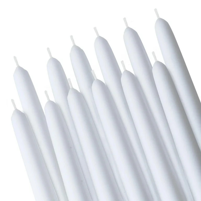 Rambue 10" White Taper Candles, 8 Pack Unscented White Candlesticks for Weddings and Home Decor, ... | Walmart (US)