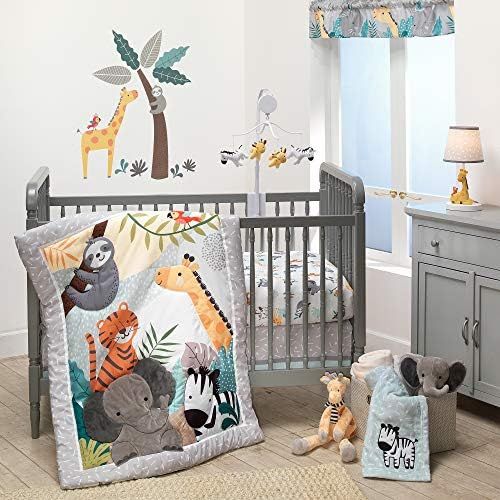 Bedtime Originals Mighty Jungle 3Piece Crib Bedding Set, Multicolor (283003V) | Amazon (US)