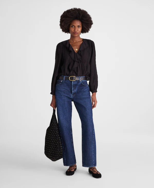 Pieced Barrel-Leg Jeans | Madewell