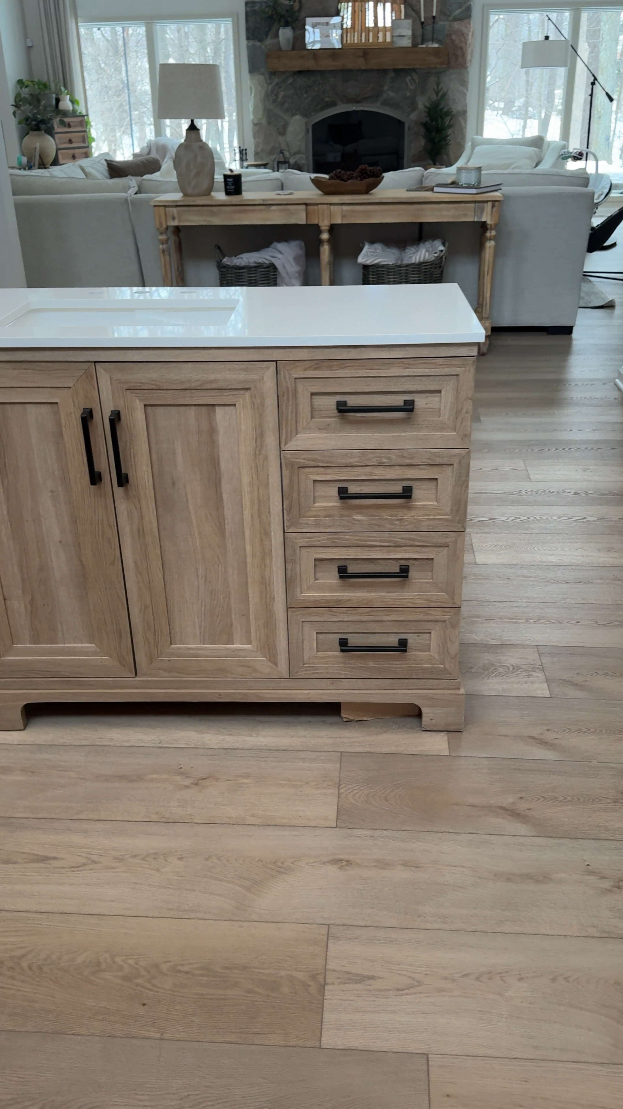 Stunning bathroom vanity from Home Depot! Cannot believe the quality for the price! 42” wide!

#LTKhome