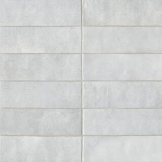 Bedrosians Cloe Rectangle Glossy Grey 2 in. x 8 in. Ceramic Wall Tile (10.64 sq. ft./Case) DECCLO... | The Home Depot