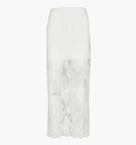 The Olympia Skirt - White Magnolia Lace | Hill House Home US