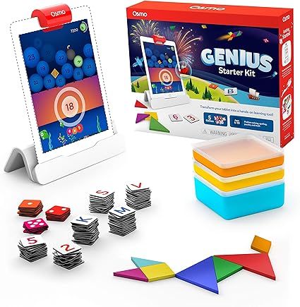 Osmo - Genius Starter Kit for iPad - 5 Hands-On Learning Games - Ages 6-10 - Math, Spelling, Prob... | Amazon (US)