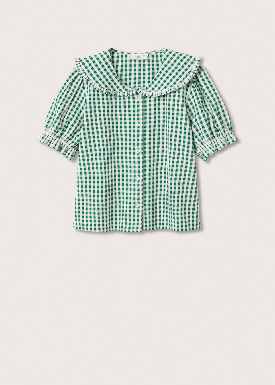 Babydoll collar blouse -  Women | Mango USA | MANGO (US)