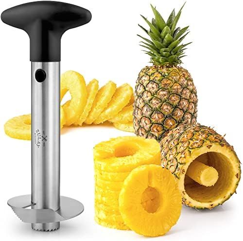 Zulay Kitchen Pineapple Corer and Slicer Tool - Stainless Steel Pineapple Cutter for Easy Core Remov | Amazon (US)