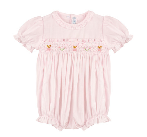 Girls Easter Bunny Smocked Romper | Feltman Brothers