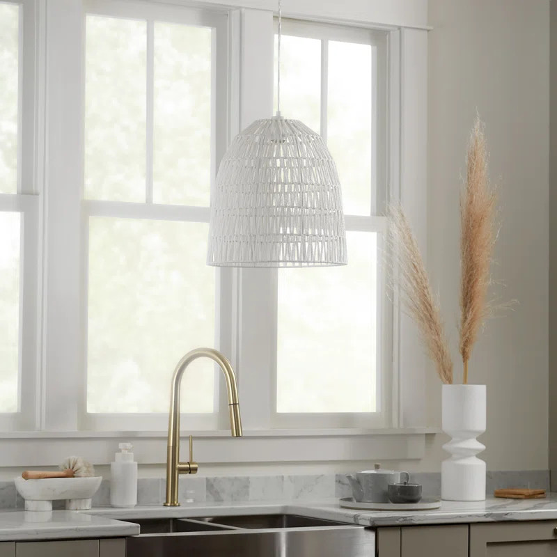 Evatt 1 - Light White Single Pendant | Wayfair North America