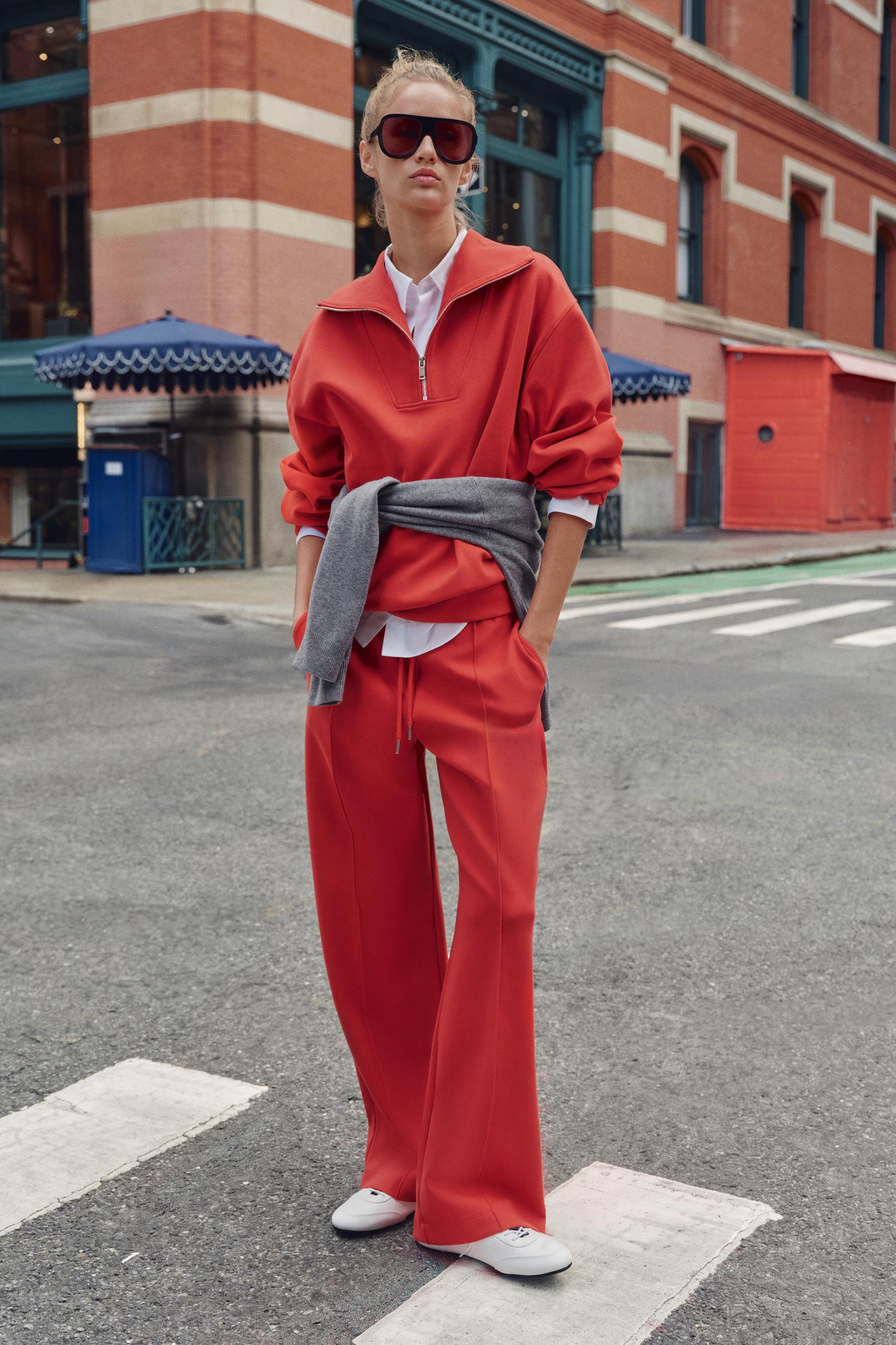 INTERLOCK TROUSERS WITH SEAM DETAIL | Zara UK