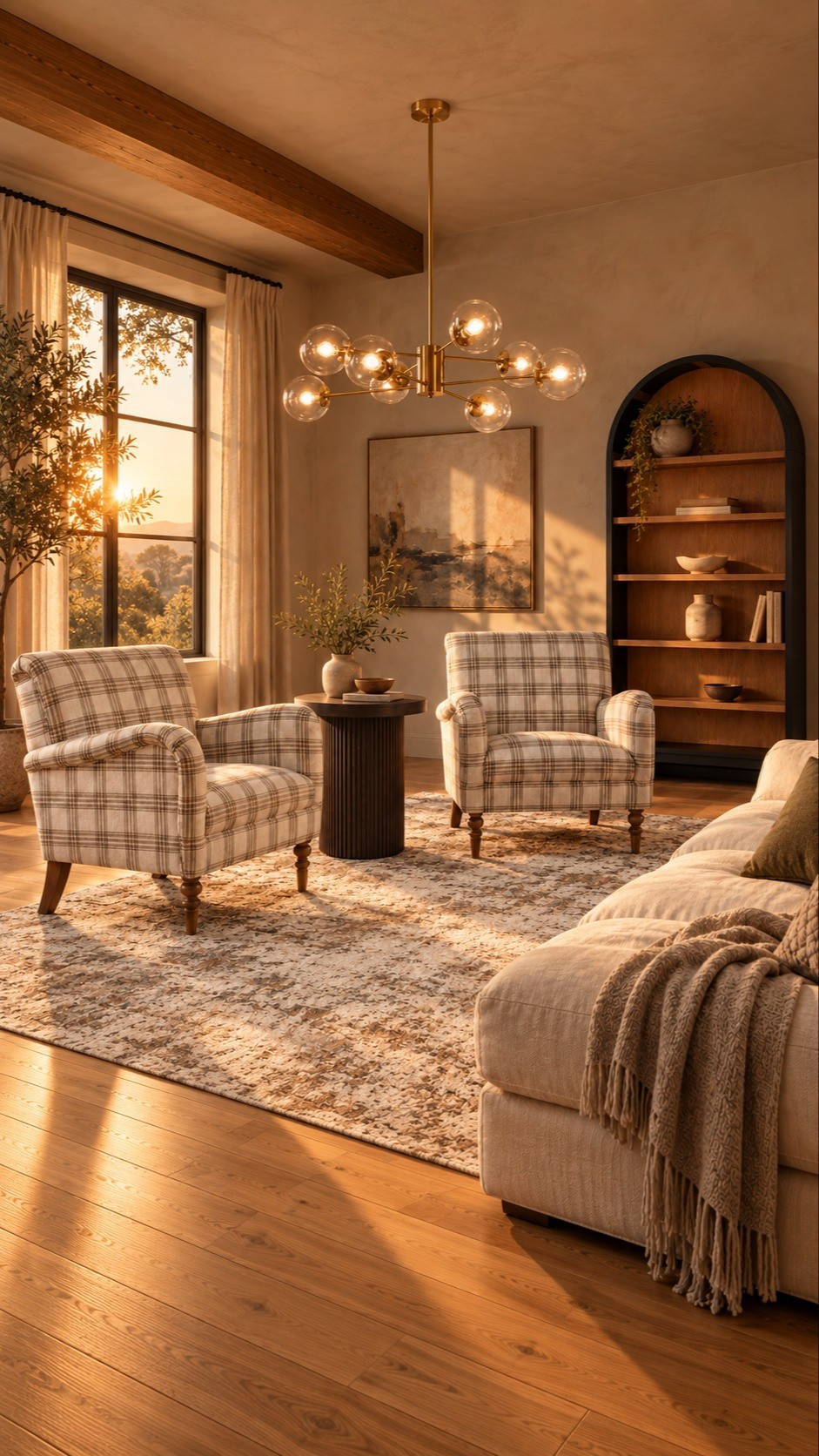 Plaid chairs, warm wood tones and a little brass glow 🤎 Cozy living room finds from the Walmart Deal Days sale. #WalmartFinds #CozyHome #NeutralDecor

#LTKHome #LTKSaleAlert #LTKSeasonal