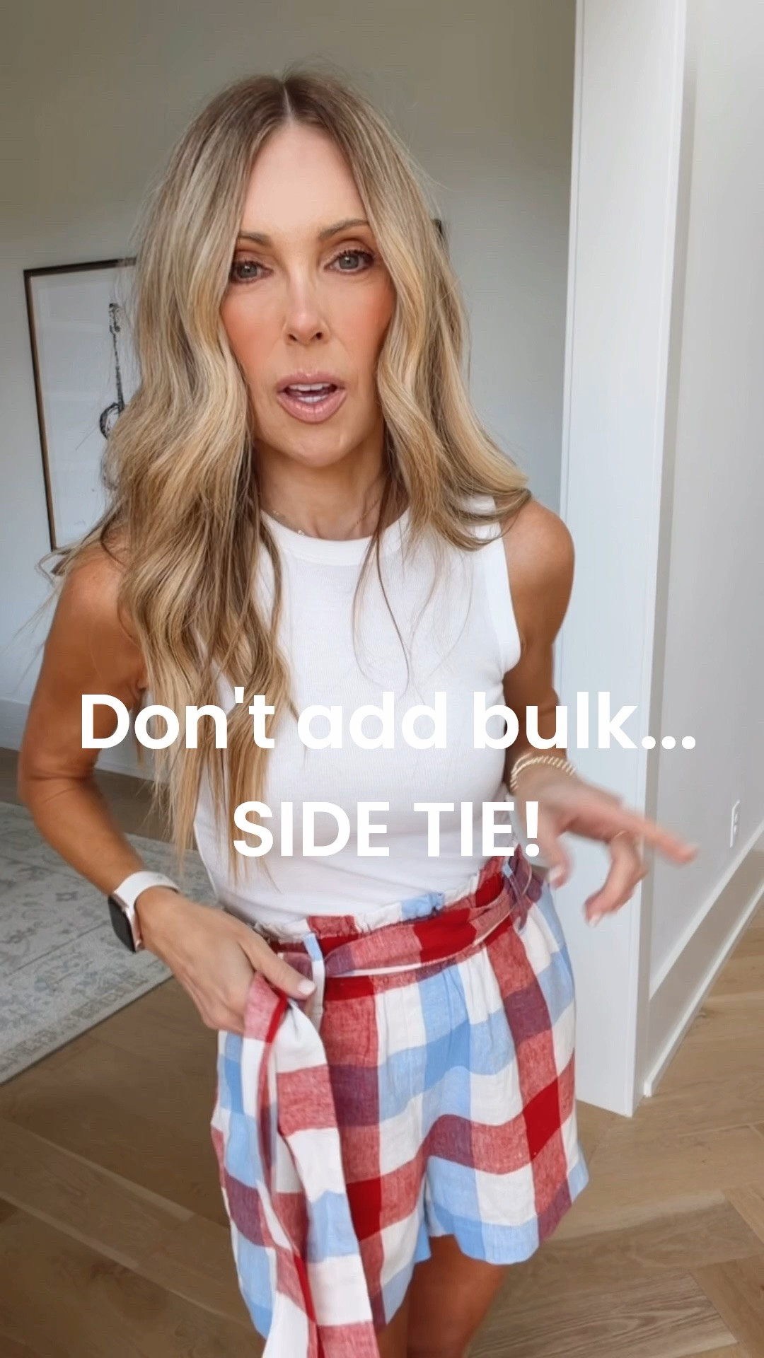 Paper bag shorts can be tricky but when you side tie the belt, they are much more flattering. True to size.

#LTKmomlife #LTKootd #LTKdayinmylife