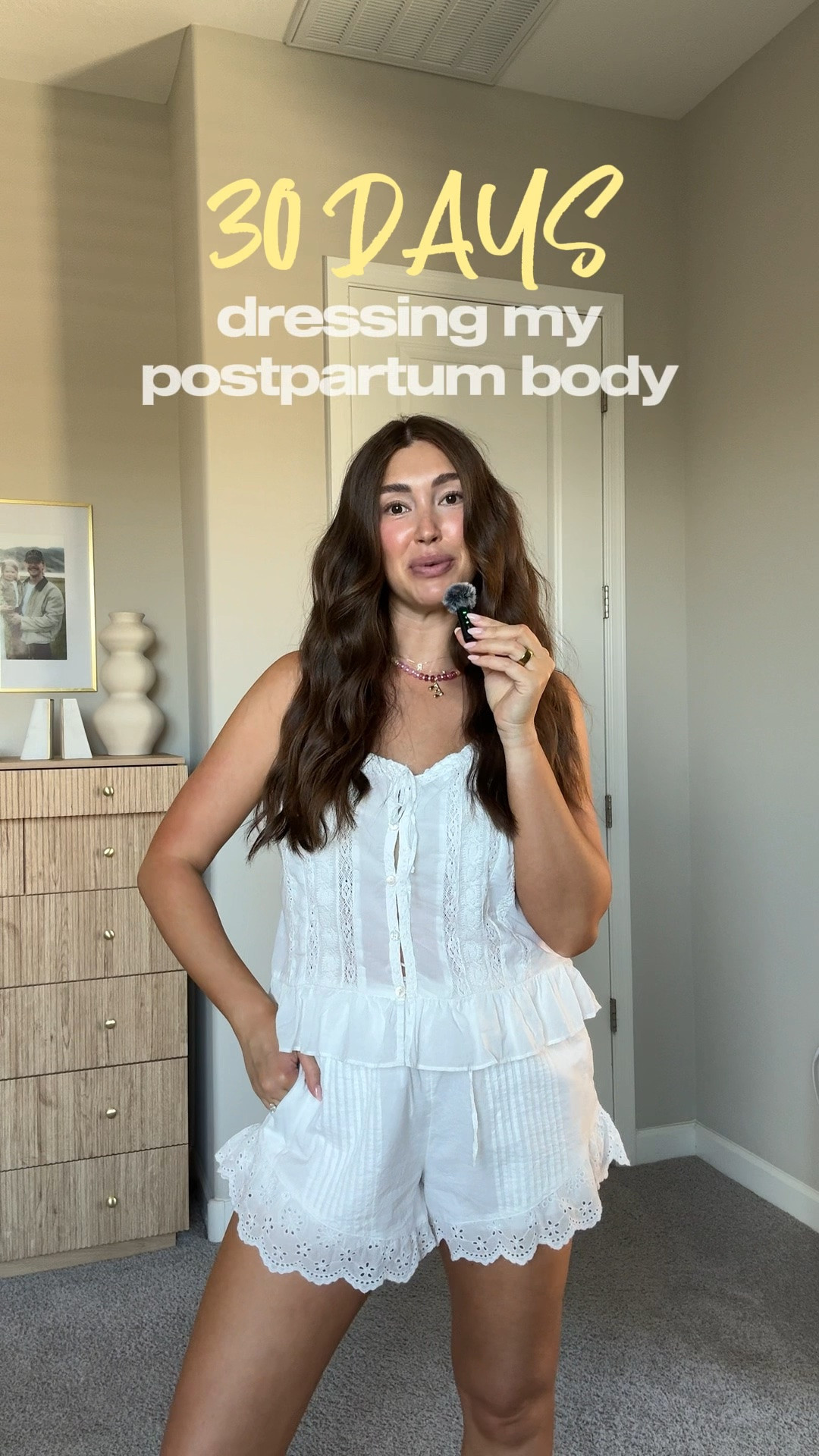 30 days of dressing my postpartum body. Wearing true size medium in shorts. Went up one size in tank! True size in denim shirt color is 7 yrs pctr ths bleu

#LTKootd #LTKgrwm #LTKTall