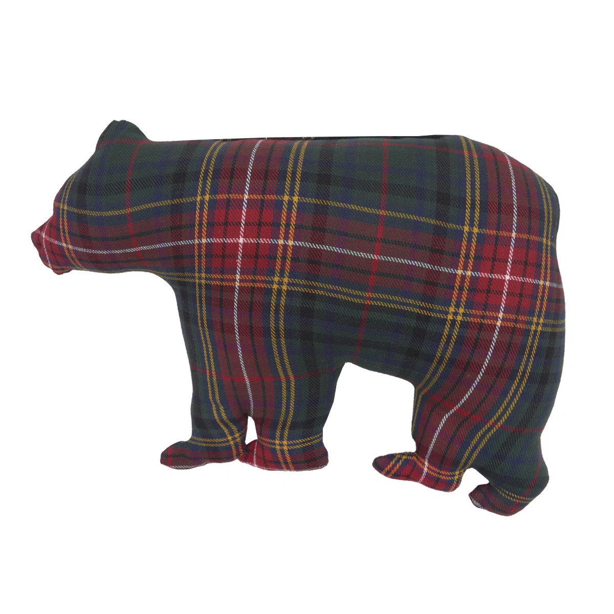 C&F Home 20" x 13.5" Plaid Bear Shaped Throw Pillow | Wayfair | Wayfair North America