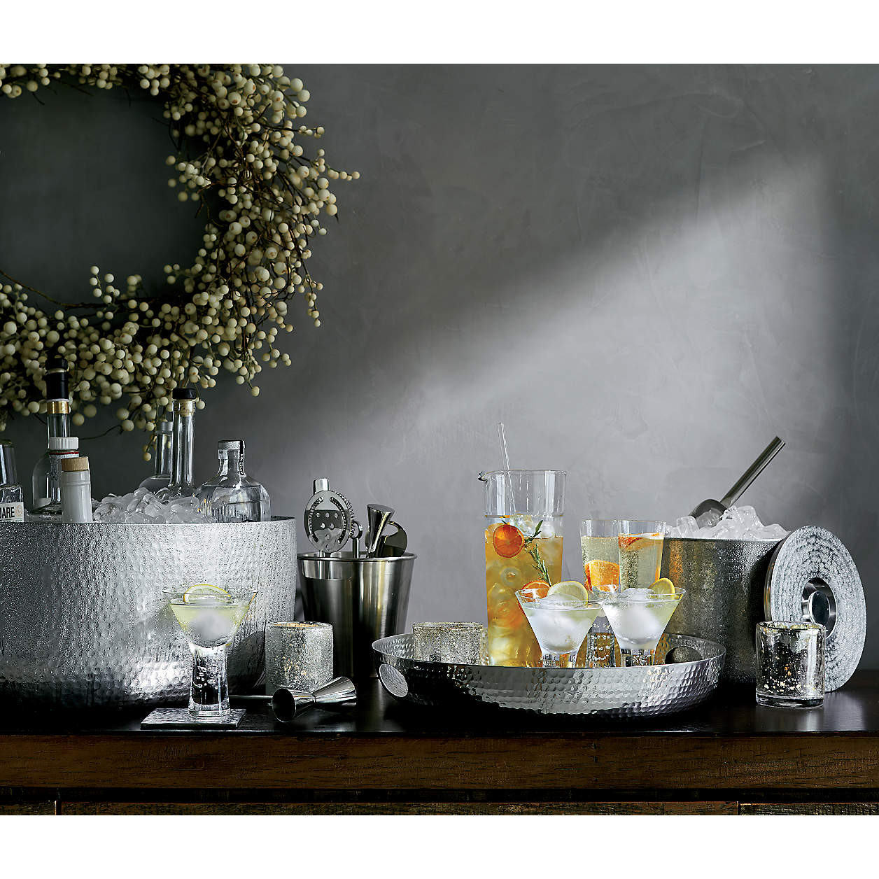 Bash Silver Beverage Tub + Reviews | Crate & Barrel | Crate & Barrel